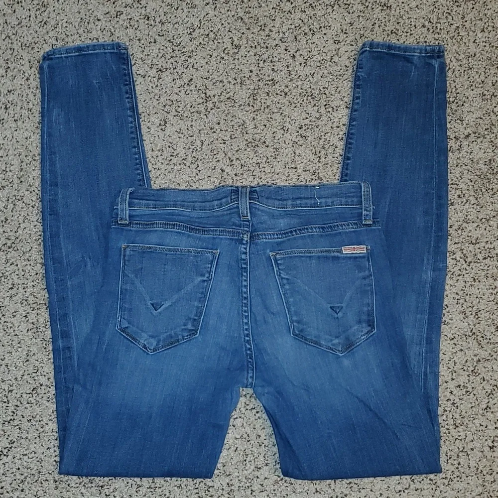 Hudson Stretch Skinny Med Wash Blue Denim Jeans
